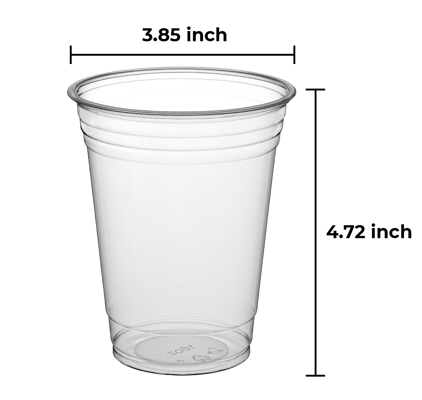 16 oz. Clear PET Disposable Plastic Cold Cups - 1000/Case